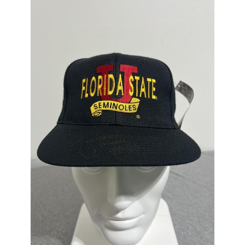 Vintage Florida State Seminoles Hat Cap Snap Back Mens NCAA‎ Football Autograph